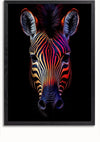 Een zwartgelijste afbeelding van het gezicht van een zebra op een zwarte achtergrond. De strepen van de zebra zijn gekleurd in levendige tinten rood, oranje en paars, waardoor een opvallend en levendig gedetailleerd beeld ontstaat. Het lijkt erop dat de productbeschrijving die u heeft opgegeven voor de *aab 211 AI* van *CollageDepot* leeg is. Kunt u meer details geven?,Zwart-Zonder,Lichtbruin-Zonder,showOne,Zonder