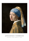 Een schilderij met de titel "ccc 138 - bekende schilders" van CollageDepot, gemaakt rond 1665. Het kunstwerk toont een jonge vrouw met een blauw-gele tulband, die een pareloorring draagt en over haar schouder naar de toeschouwer kijkt.
