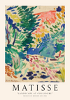 Een abstract schilderij getiteld "ccc 149 - bekende schilders" van CollageDepot uit het jaar 1905, tentoongesteld in het Museum of Modern Art. Het kunstwerk is voorzien van levendige, verspreide penseelstreken in verschillende kleuren, die een landschapsscène met bomen en bladeren weergeven.
