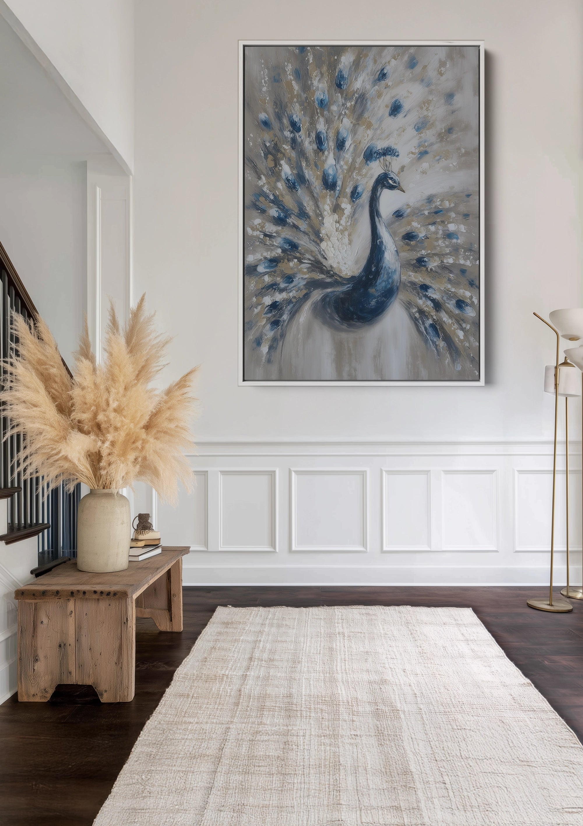 Blauw Trots Schilderij